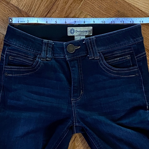 Democracy Ab Technology Blue Straight Jeans Size 2 - Picture 11 of 14